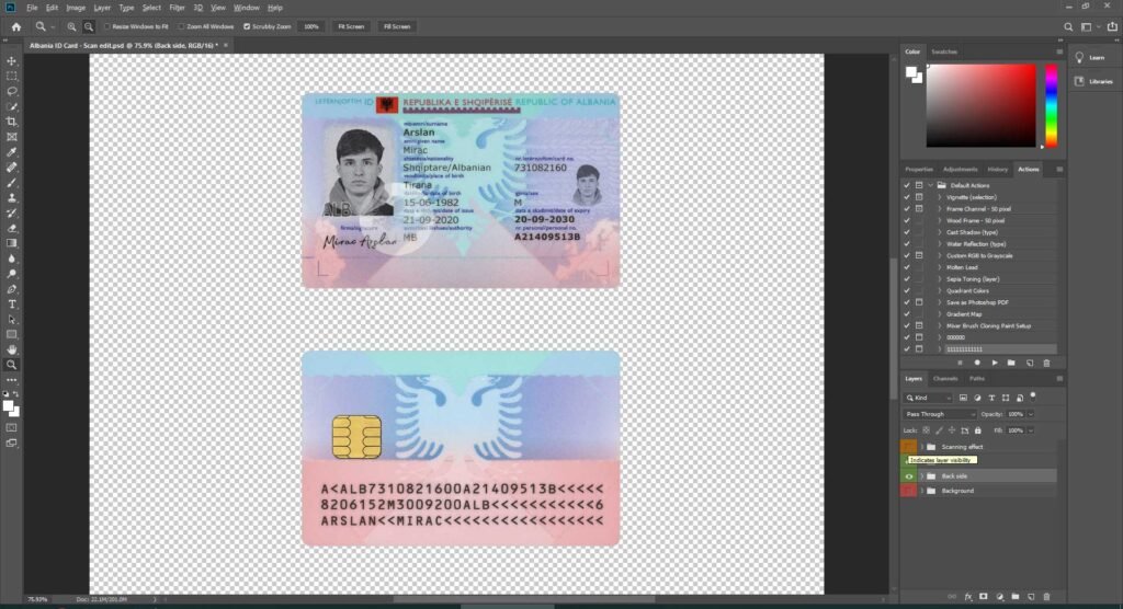 Albania id card