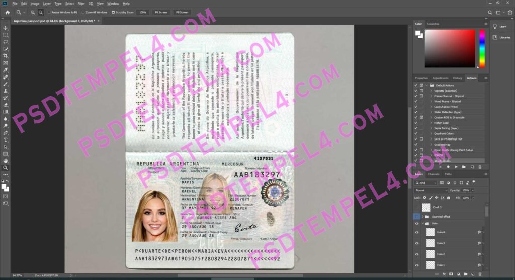 Argentina Passport - 3 version