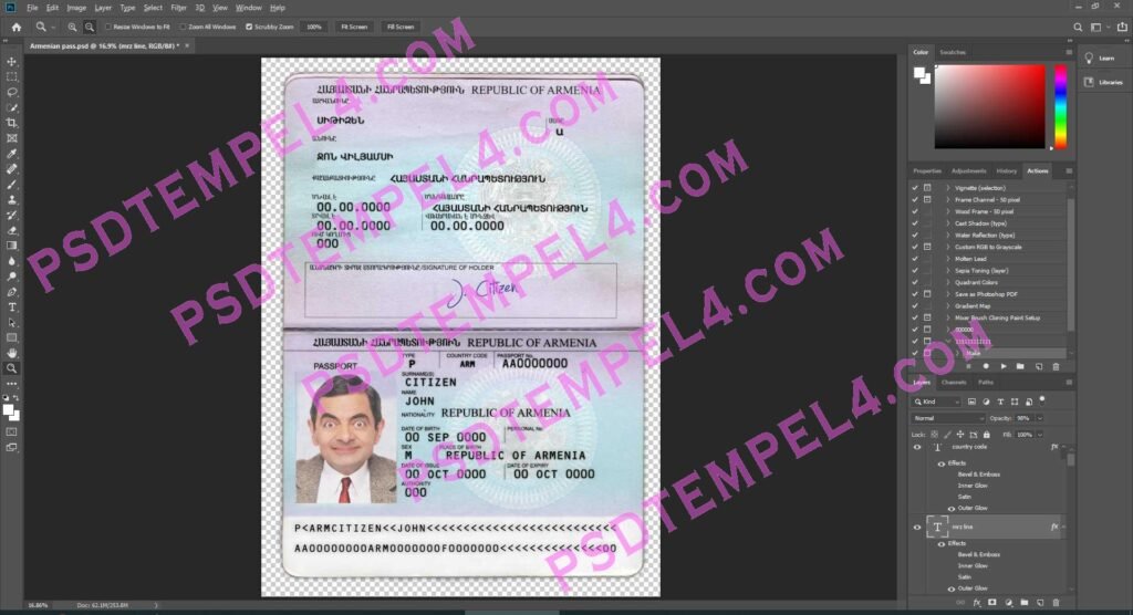 Armenia passport - 2 version