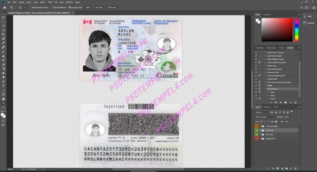 Canada residence resident permit - 2 version