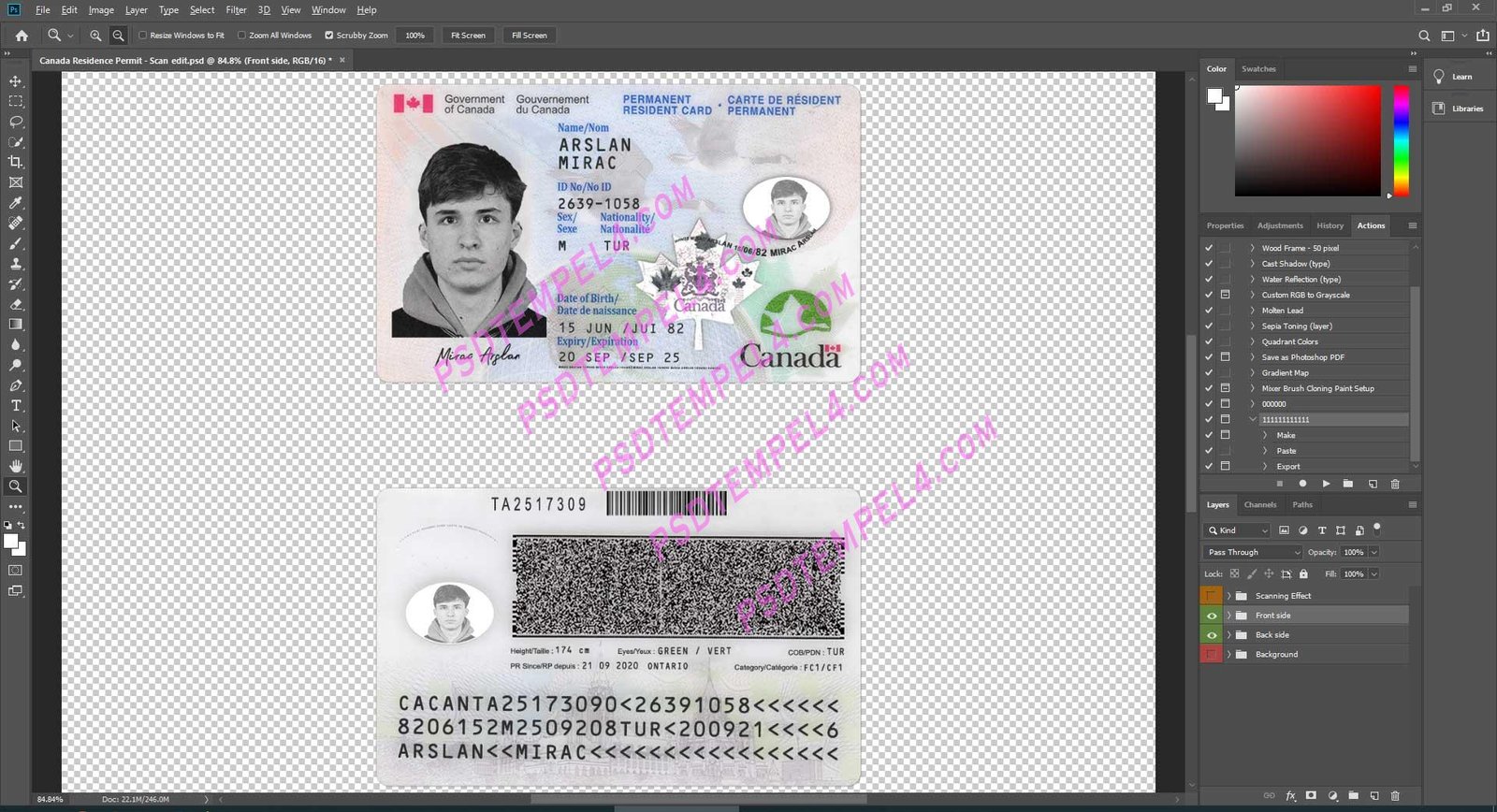 Canada residence resident permit - 2 version