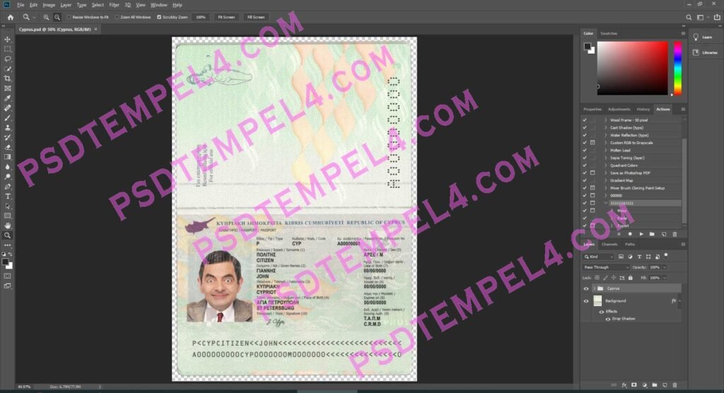 Cyprus Passport - 2 version
