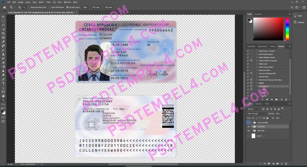 Czech Republic id card