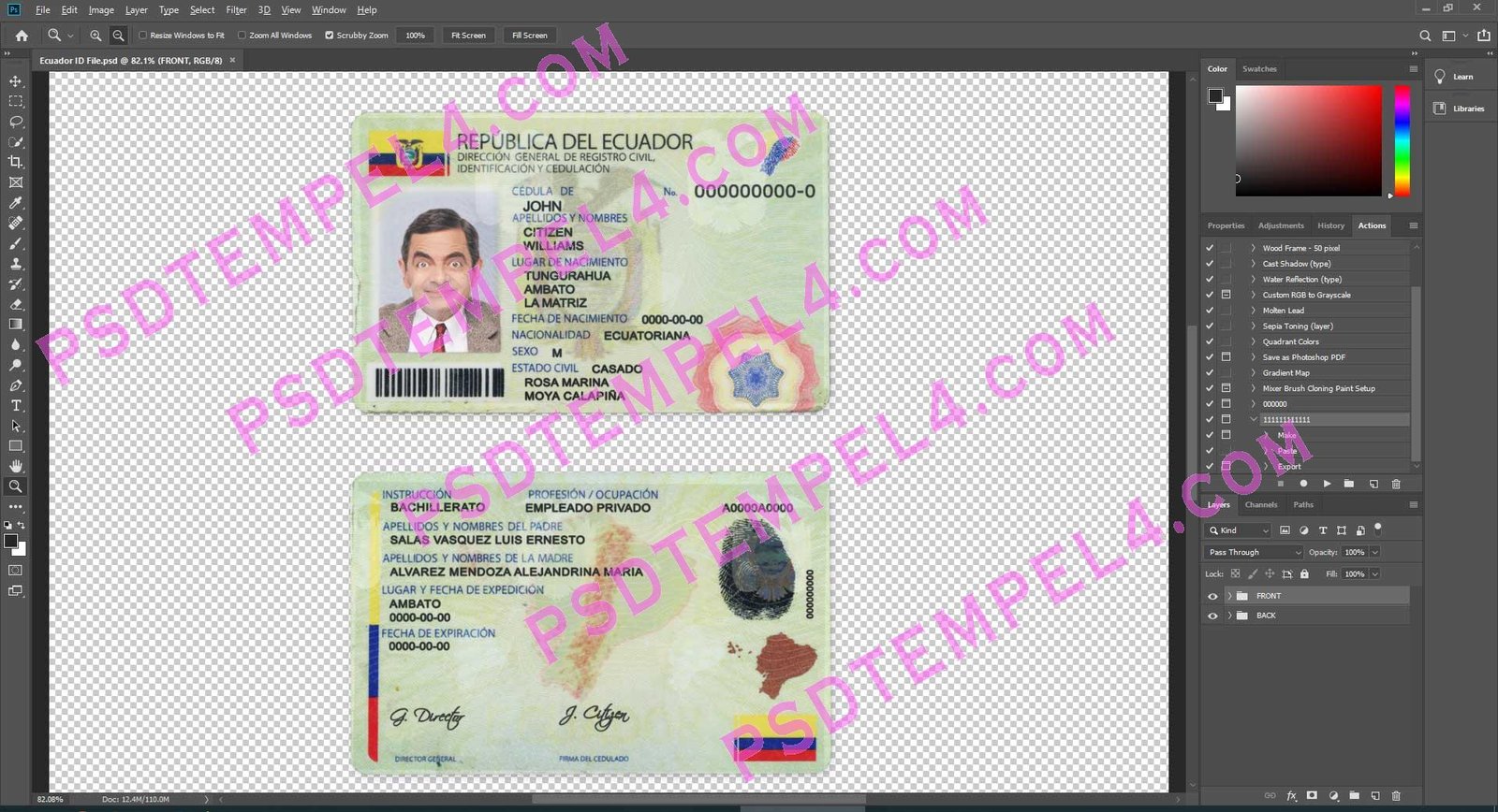 Ecuador id card