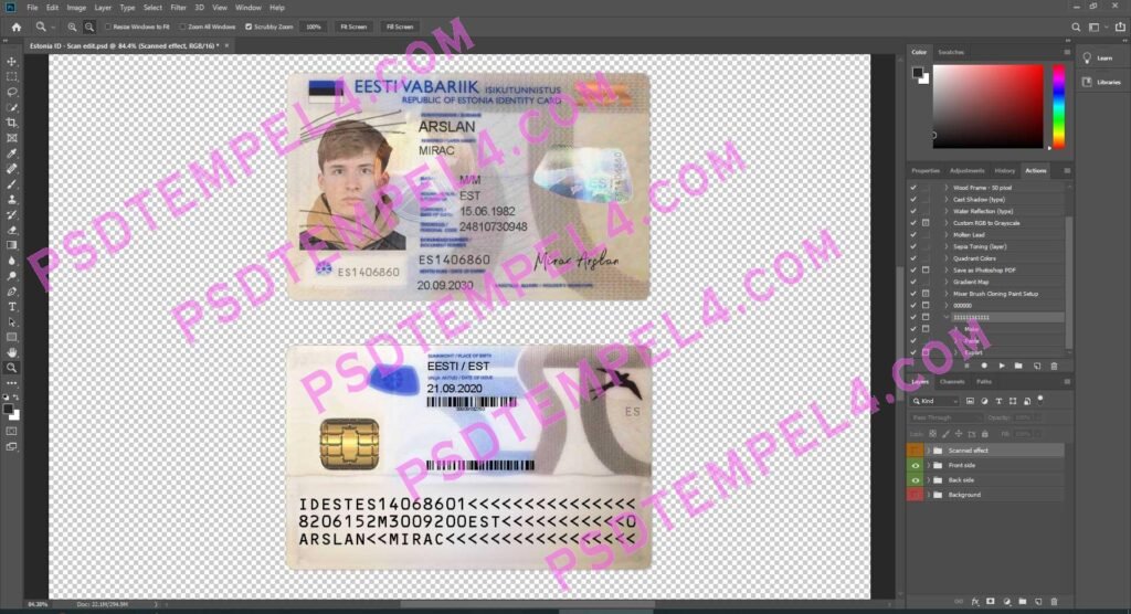 Estonia id card - 3 Version