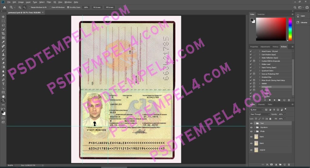 Germany Passport - 5 version