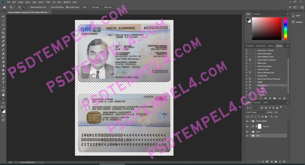 Greece residence resident permit - 2 version
