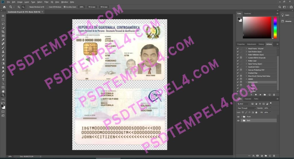 Guatemala id card