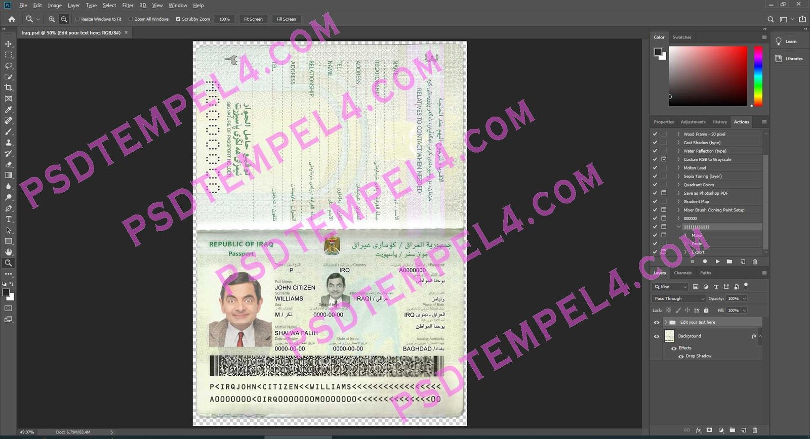 IRAQ Passport