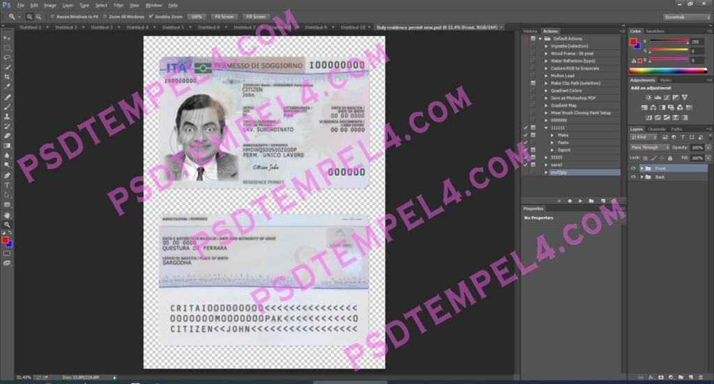 Italy residence resident permit - 3 version