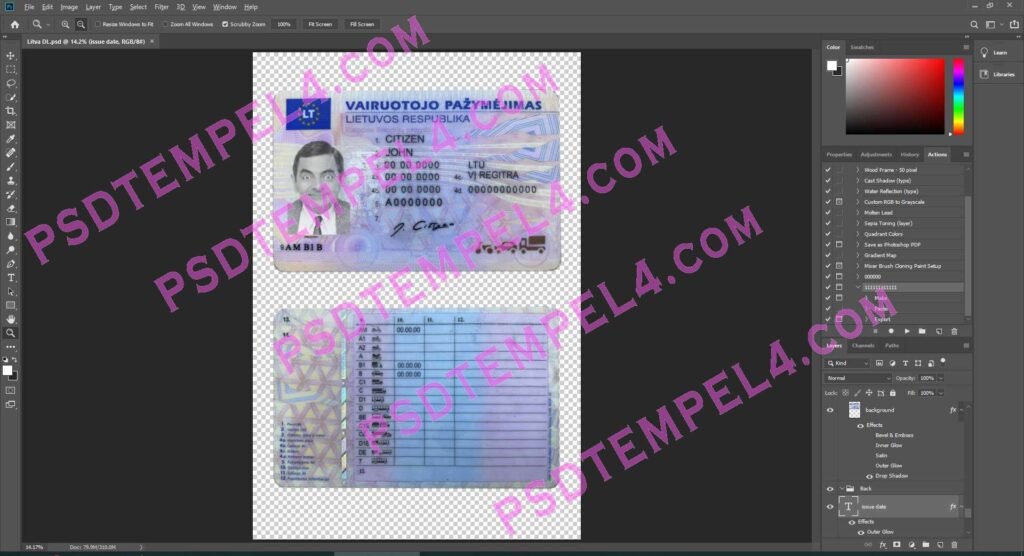 Latvia Driver License