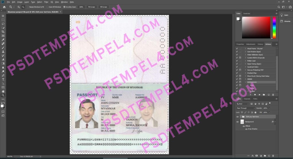 Myanmar Passport