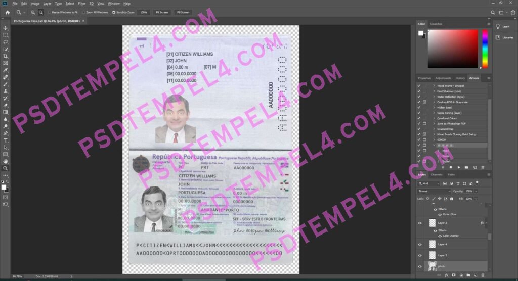 Portugal Passport 2 version
