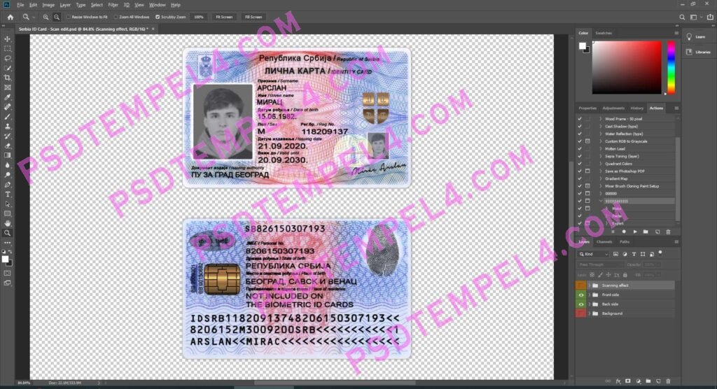 Serbia id card