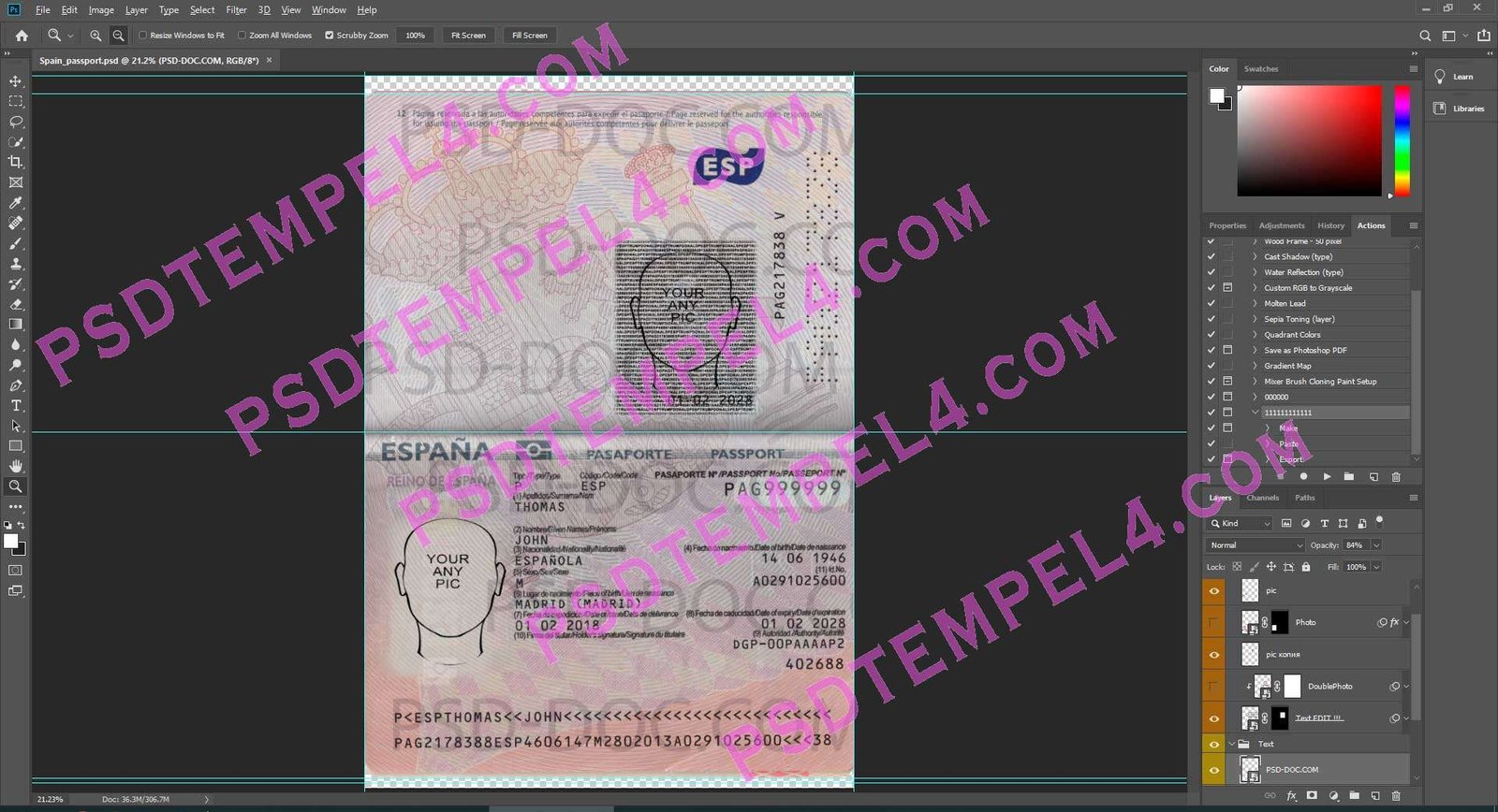 Spain Passport 5 version - Image 3