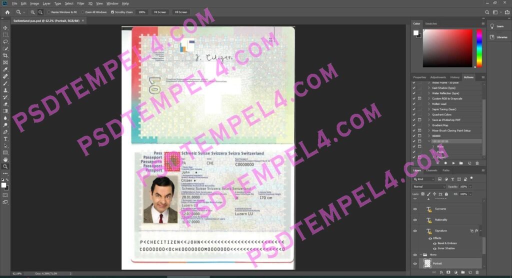 Switzerland Passport 2 version