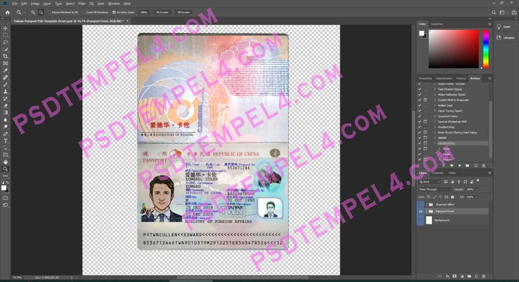 Taiwan Passport 2 version