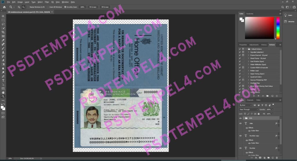 UK United Kingdom residence documentation