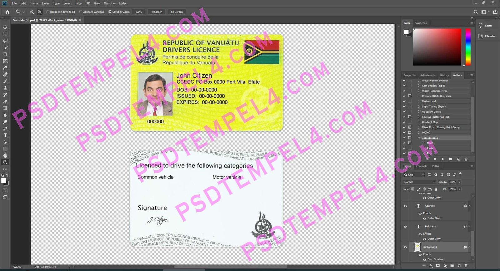 Vanuatu Driver License