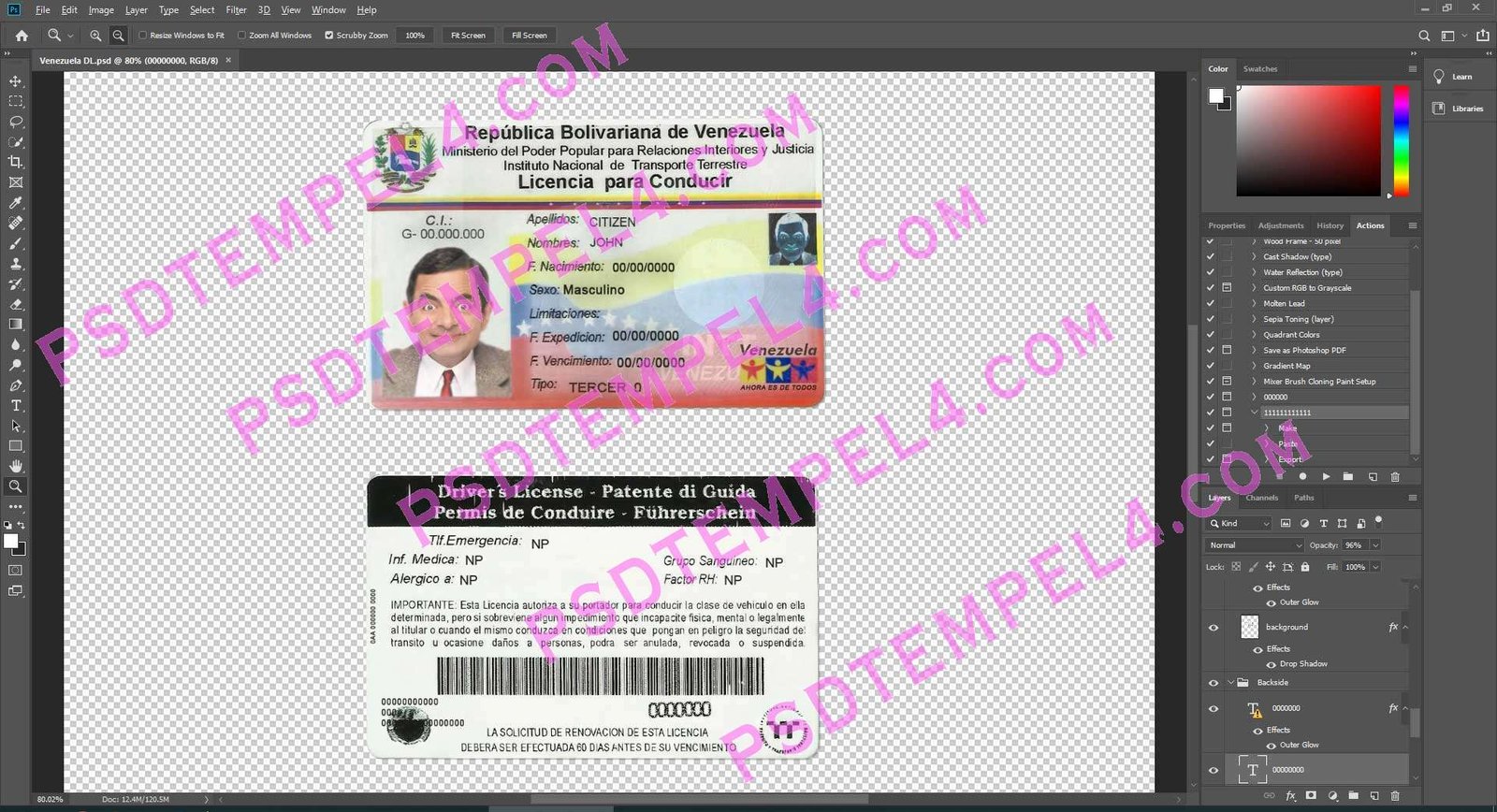 Venezuela Driver License