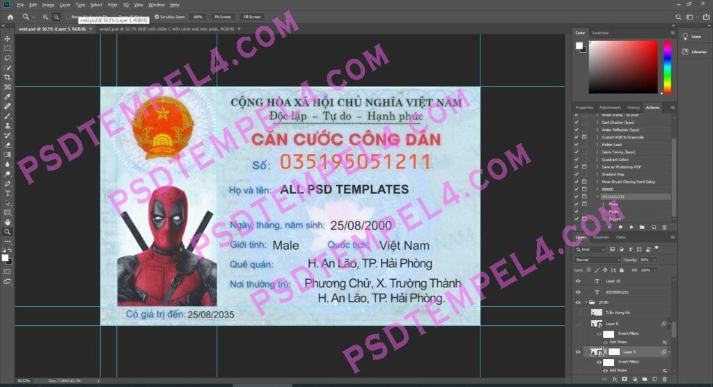 Vietnam id card - 2 version