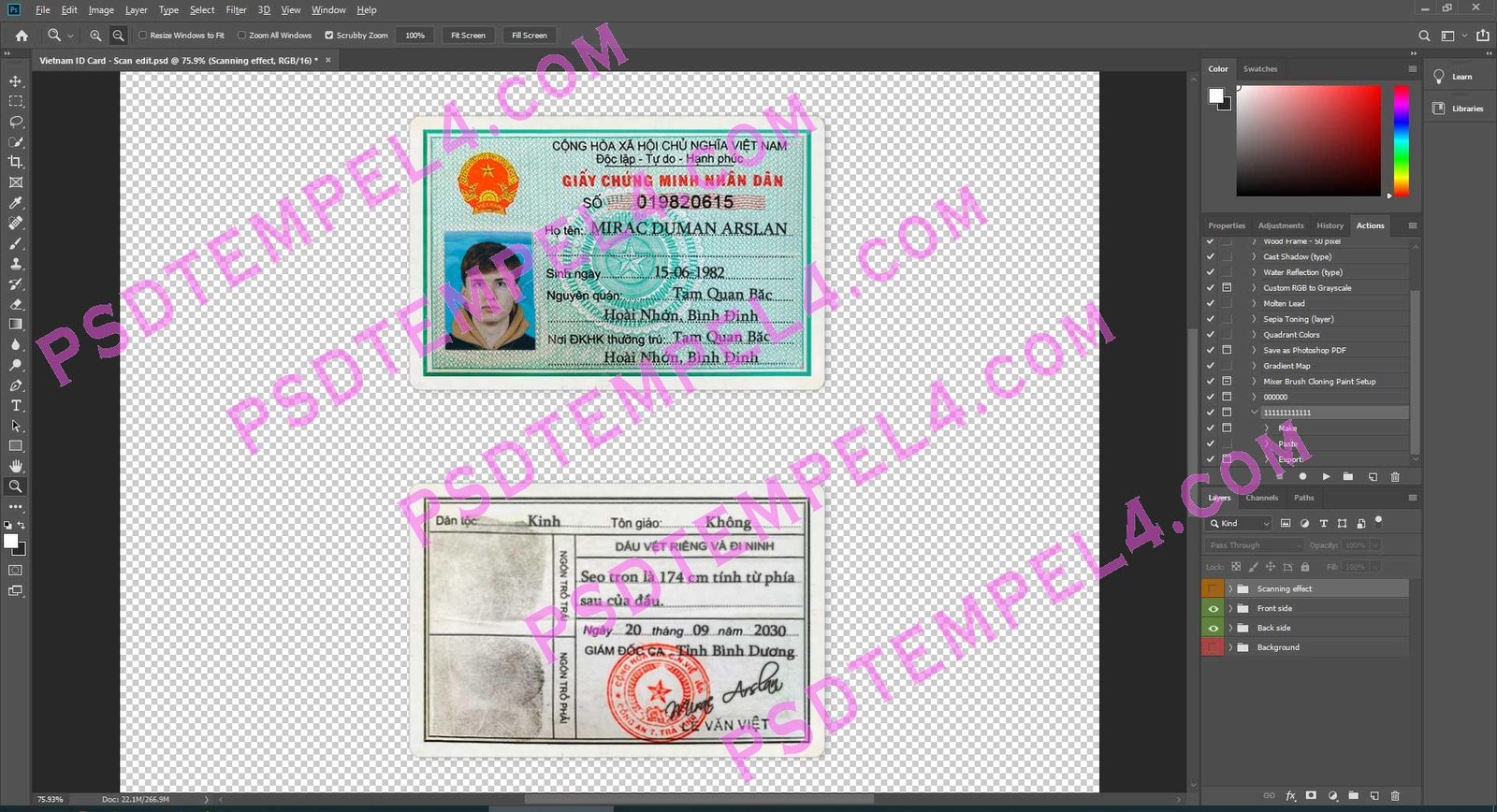 Vietnam id card - 2 version - Image 2