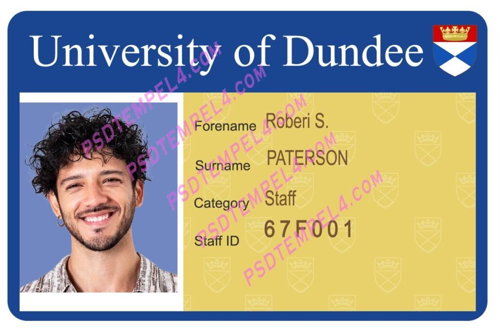 Student ID Card PSD